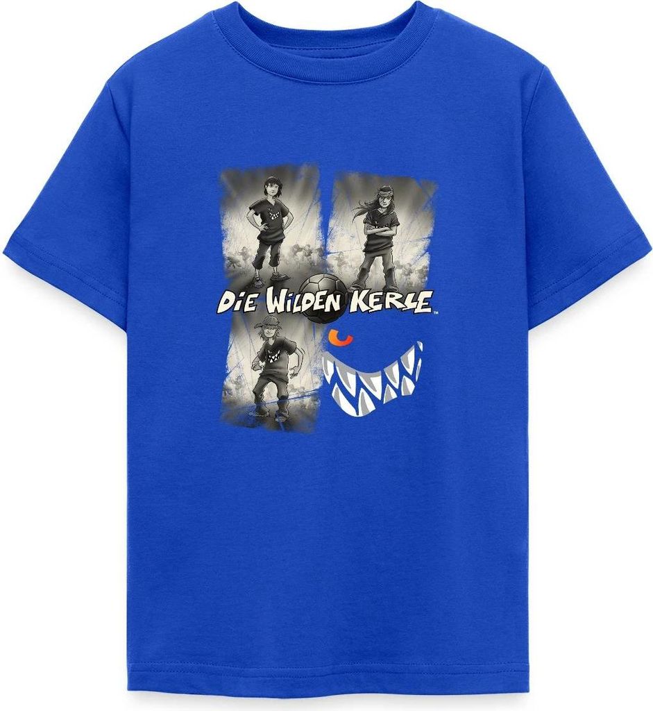 Spreadshirt Die Wilden Kerle Quartett Vintage Teenager T-Shirt, 152/164 (12-14 Jahre), Royalblau