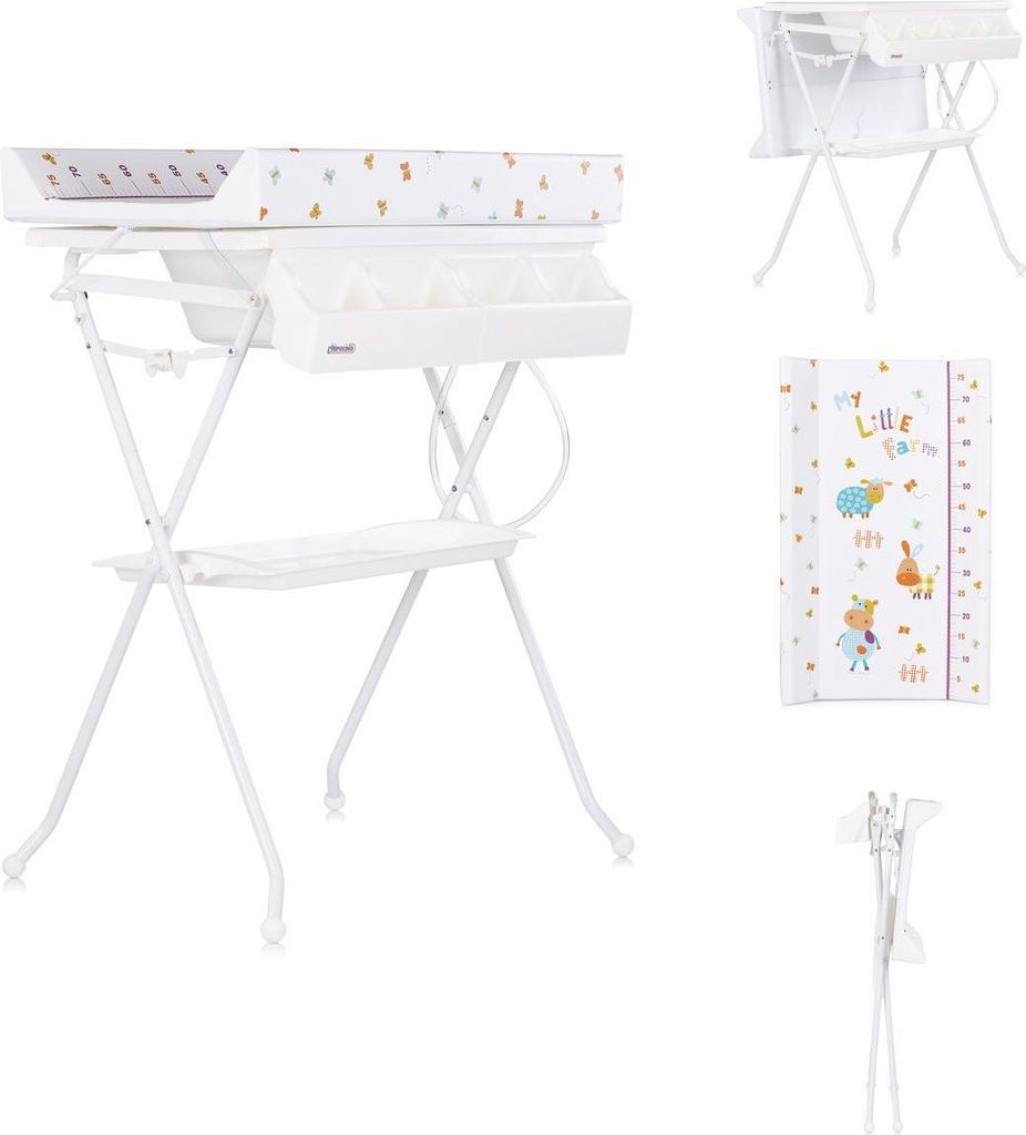 CHIPOLINO Badewanne mit Wickelauflage und Stä nder Aqua Little Farm