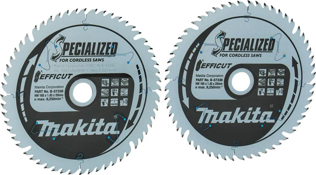 Lame scie circulaire 165mm Makita Efficut pour menuiserie de précision