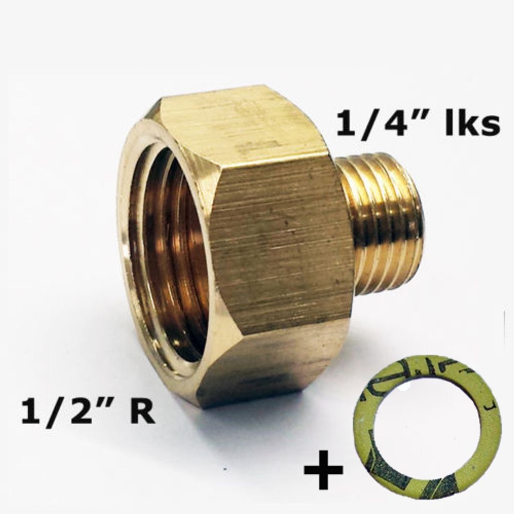 Adaptér 1/2" R x 1/4" lks Plynový adaptér na LPG pre Obrázok produktu 