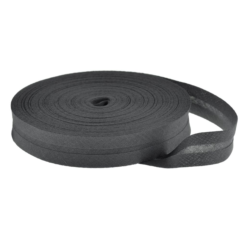 Schrägband 25m Baumwolle 14mm gefalzt Einfassband Nahtband Kantenband - Farbwahl