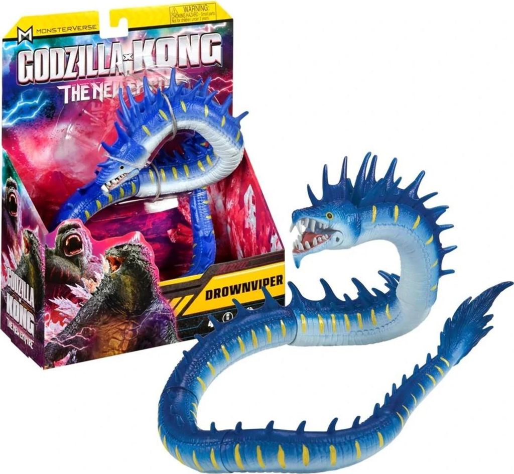 MonsterVerse Godzilla x Kong: The New Empire, 15 cm Drownviper Actionfigur Spielzeug, Ikonische Sammlerfilmfigur, Geeignet für Kinder ab 4 Jahren