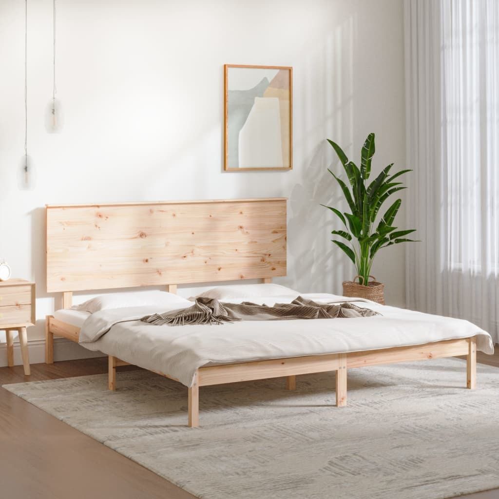 CLORIS Massivholzbett Bettgestell Holz 180x200 cm, 29,8 kg