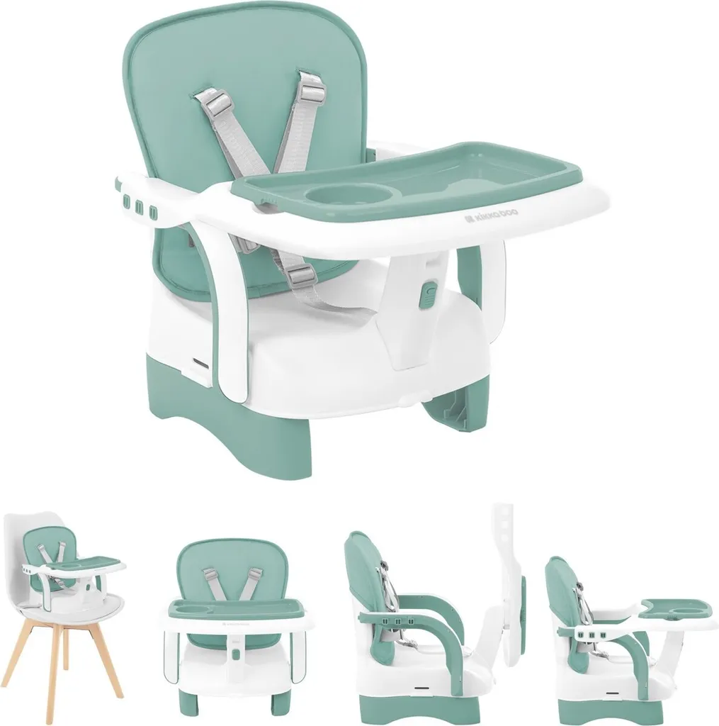 Seggiolone Portatile Kikkaboo Chewy Verde - Rialzo Sedia da Viaggio