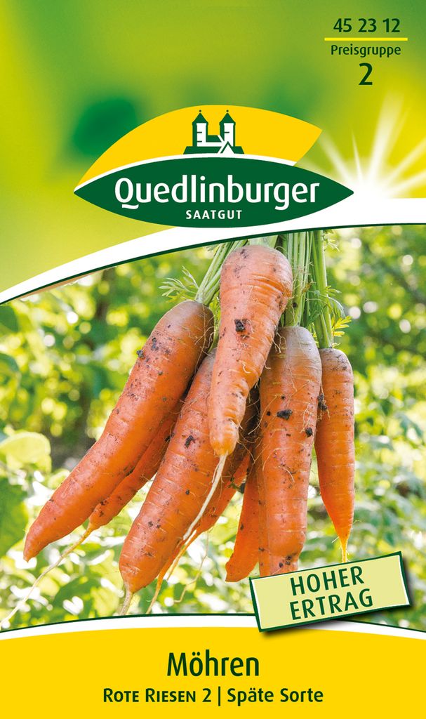 Quedlinburger Saatgut - Möhren Rote Riesen 2 - Samen - Produktbild 
