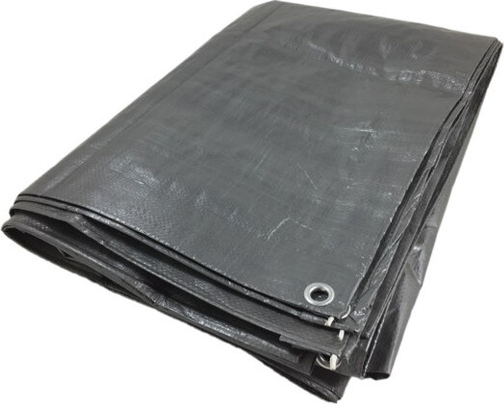 4x Gewebeplane Abdeckplane Schutzplane 3 x 4 m silber extra reißfest wasserdicht