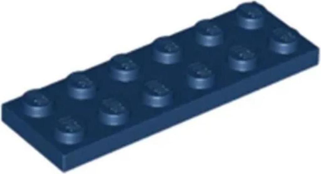 Lego 2x6 Platte 3795 - 10 Stück Dunkelblau