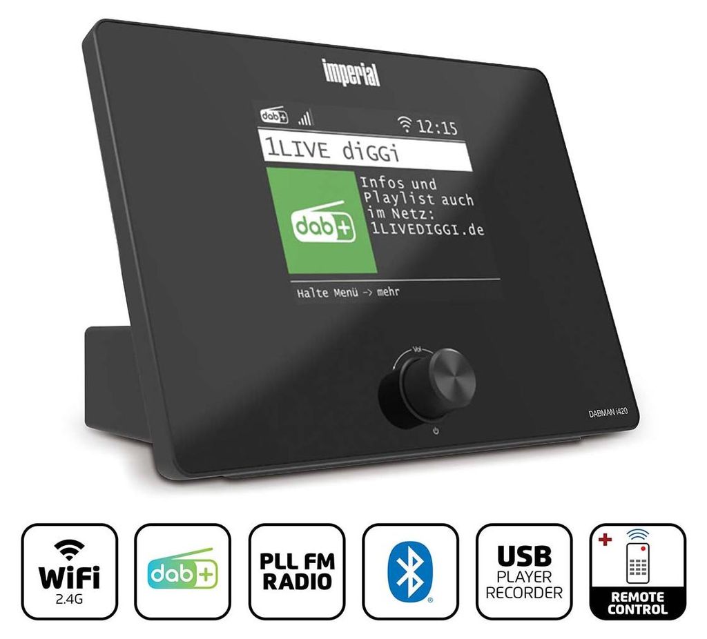 Kompaktné hybridné rádio s Bluetooth, DAB+, FM a internetom Obrázok produktu 