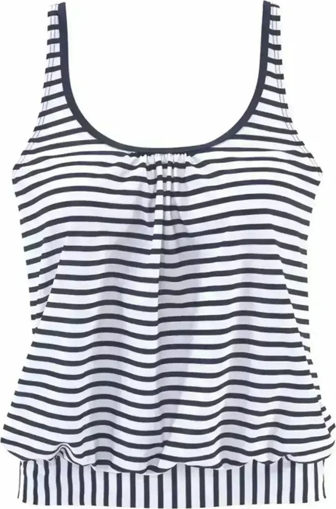 VENICE BEACH Oversize-Tankini-Top 22669 white-navy-s 38
