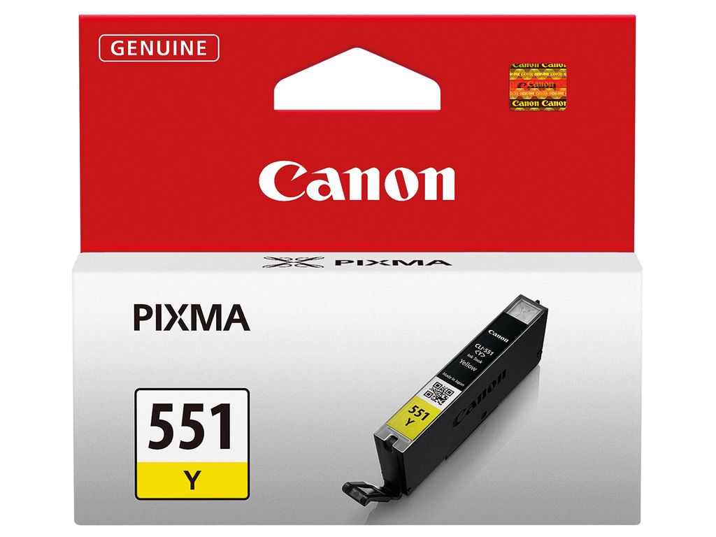 Canon 6511B001 (551 Y) Tintenpatrone gelb, 344 Seiten, 7ml