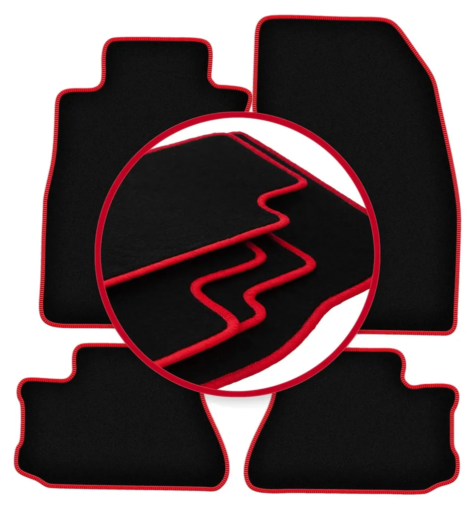 Tapis de sol voiture noir sur mesure pour protection auto haut de gamme