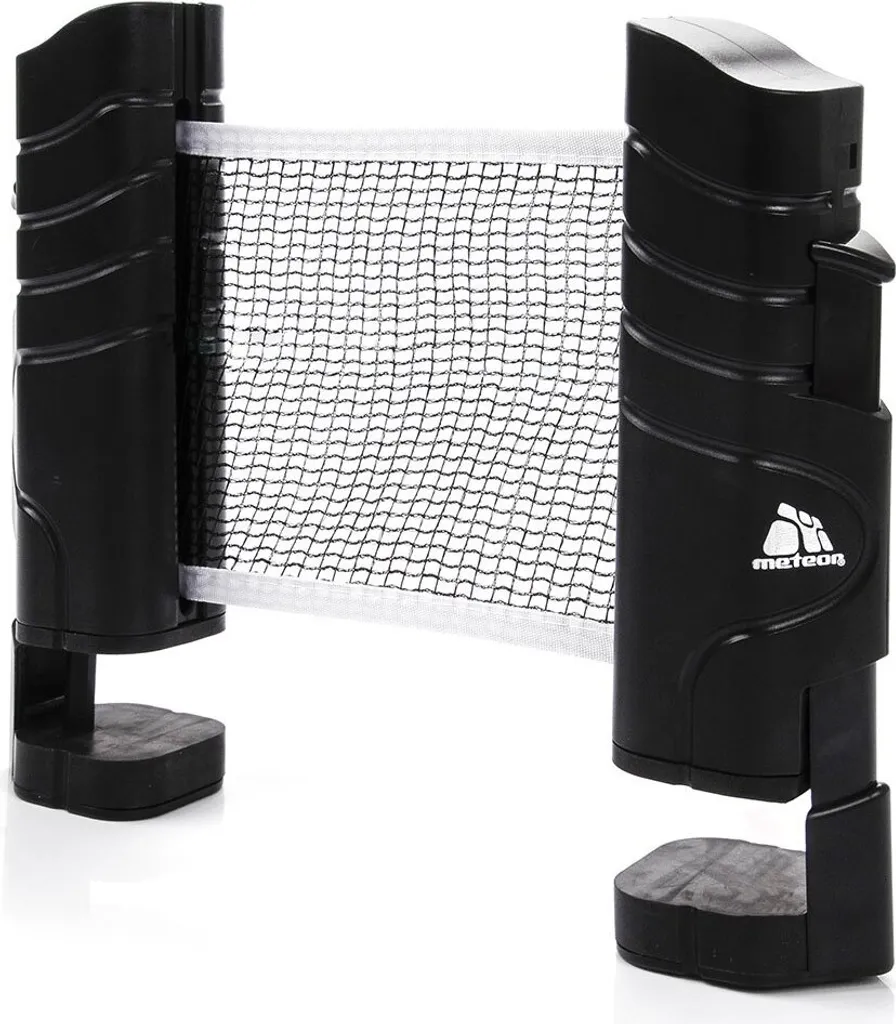 Filet de ping-pong réglable noir 220 cm : jouez sans table spécifique
