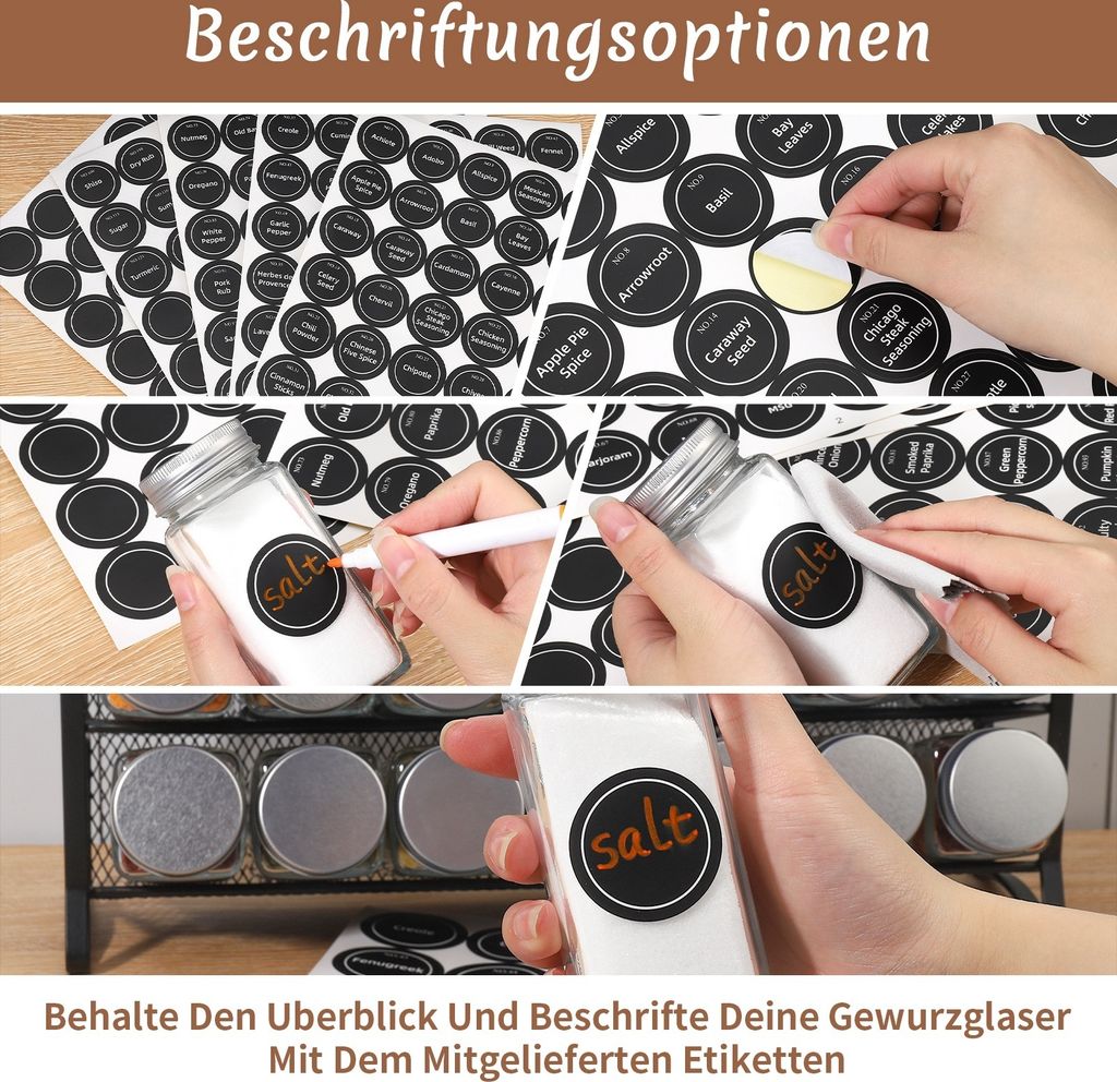 Gewürzregal Stehend & Wand, Gewürzregal mit 28 Produktbild 5