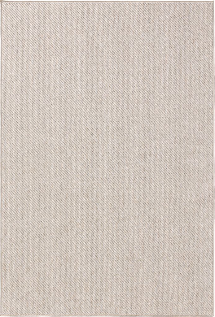 In- & Outdoor-Teppich Iowa Creme 200x300 cm Wohnzimmer Rechteckig Einfarbig Modern Kurzflor benuta Skandinavisch