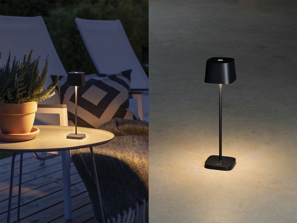 Konstsmide Akku-Tischleuchte Capri Mini schwarz | Produktbild 