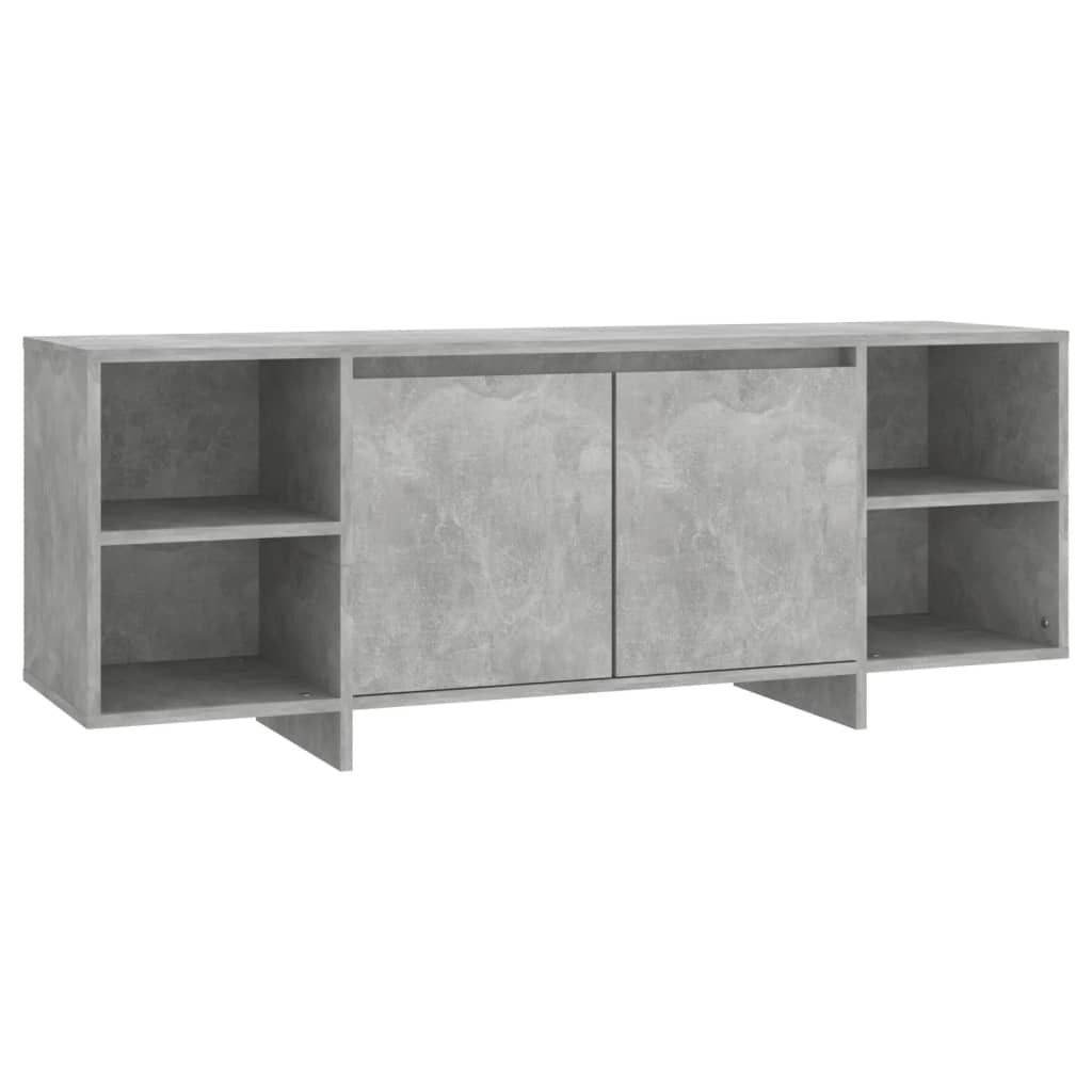 "WINTER SALE"TV-Schrank - TV-Regal - Fernsehkommode - Betongrau 130x35x50 cm Holzwerkstoff - TV-Lowboard NEU8090439