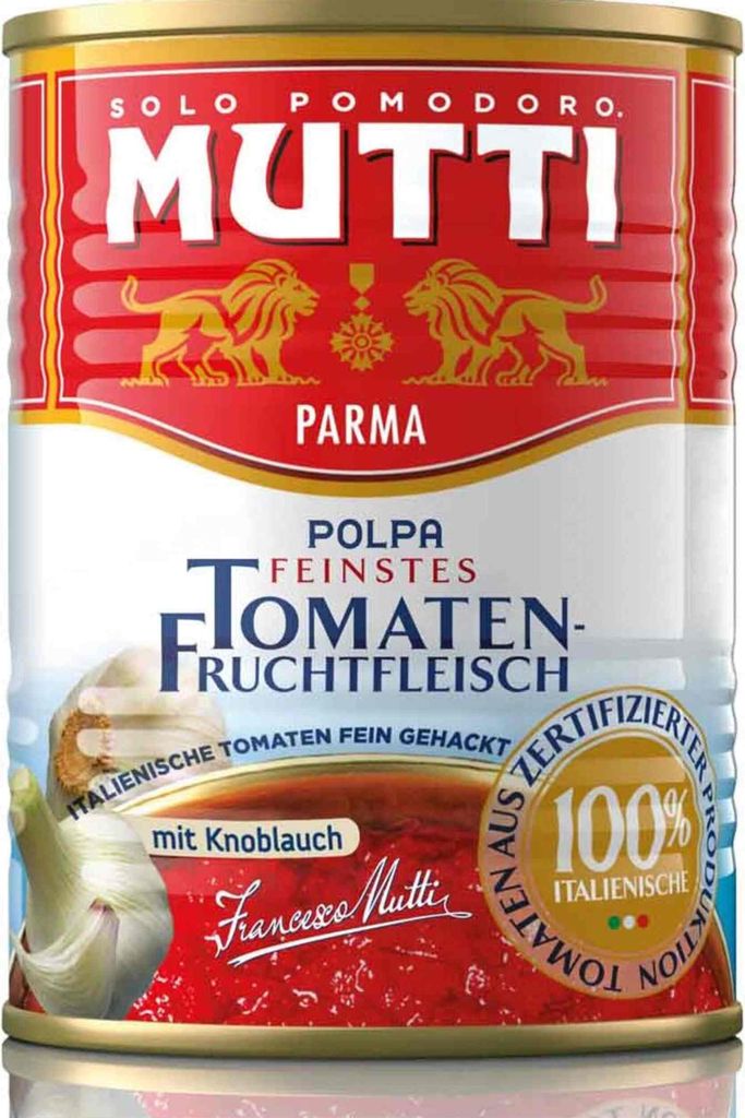 Mutti Polpa Fine mit Knoblauch 400g