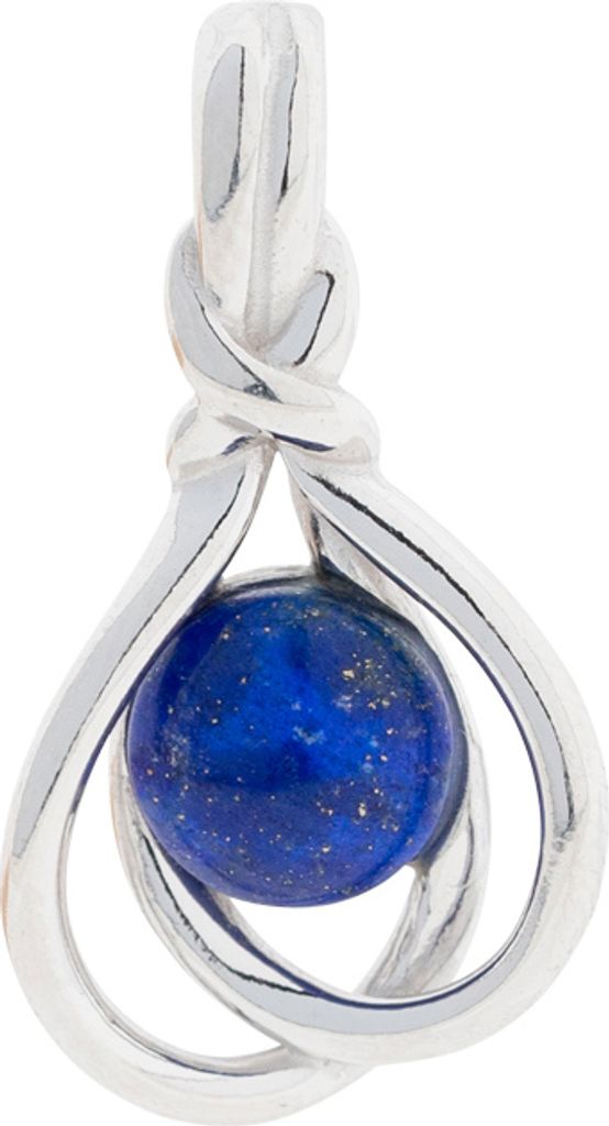 Anhänger aus 925 Silber mit blauem Lapislazuli, Sterlingsilber Schmuck für Damen