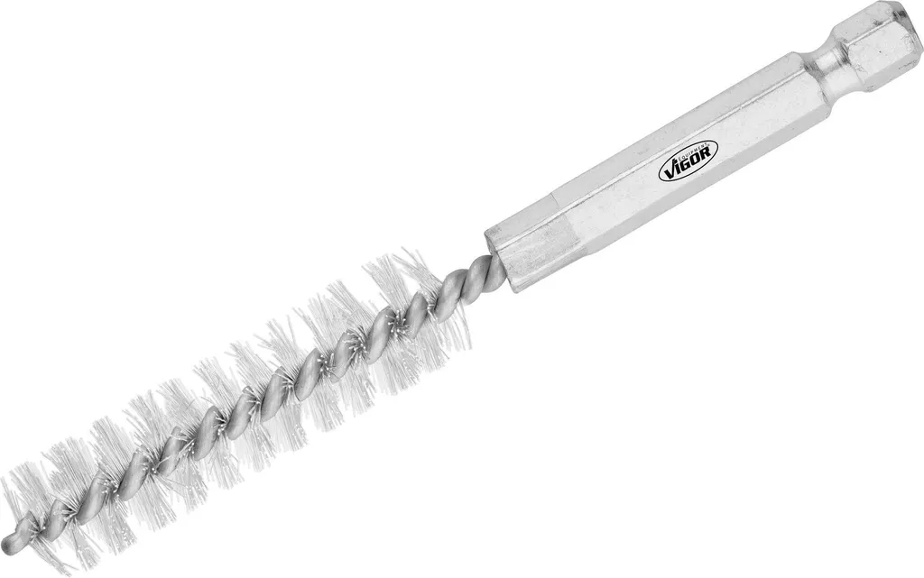 V4646N-12 Vigor Kit 10 Spazzole Nylon Diametro 12mm Professionali