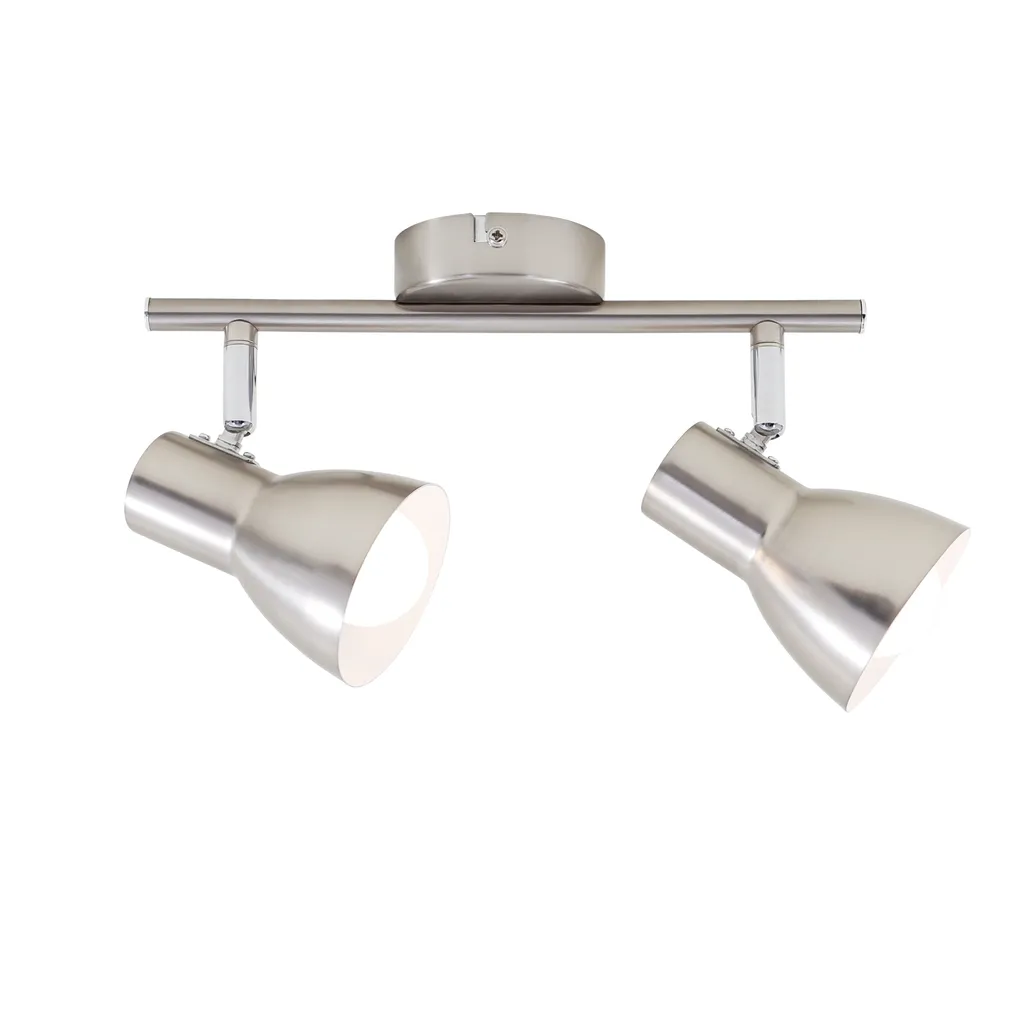 Lampada Faretto Briloner Argento E14 25W Metallo Soffitto Orientabile