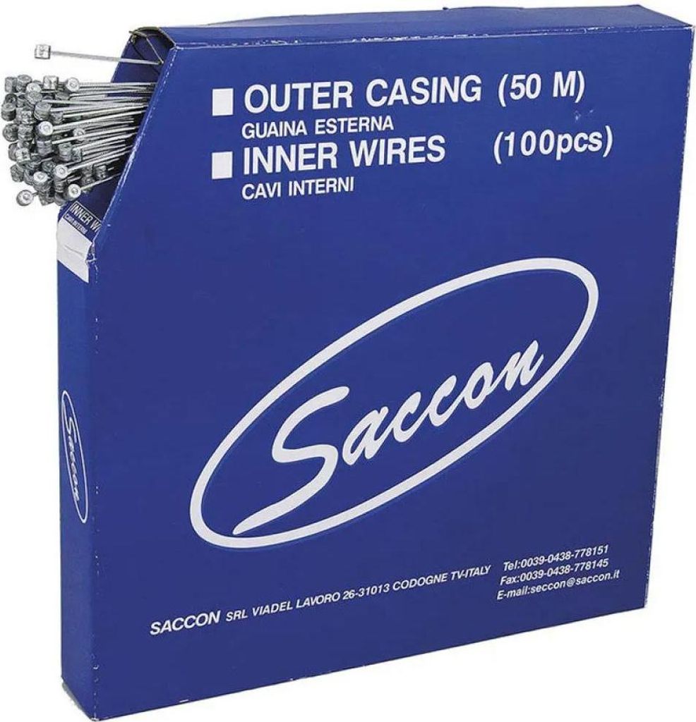 Saccon Mtb Steel Galvanized Bremskabel 100 Einheiten Blau Produktbild 