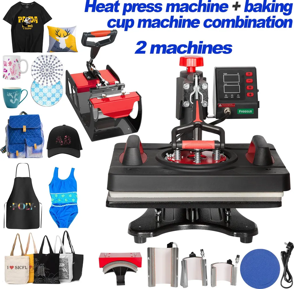 Machine de Sublimation Polyvalente 8 en 1 avec Écran LCD et Prise EU - 13