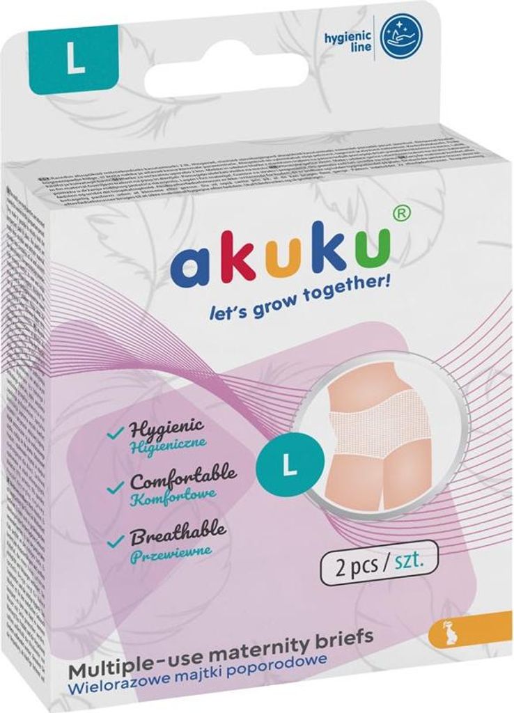 AKUKU Wiederverwendbare Netz-Postpartum-Höschen Größe L Produktbild 