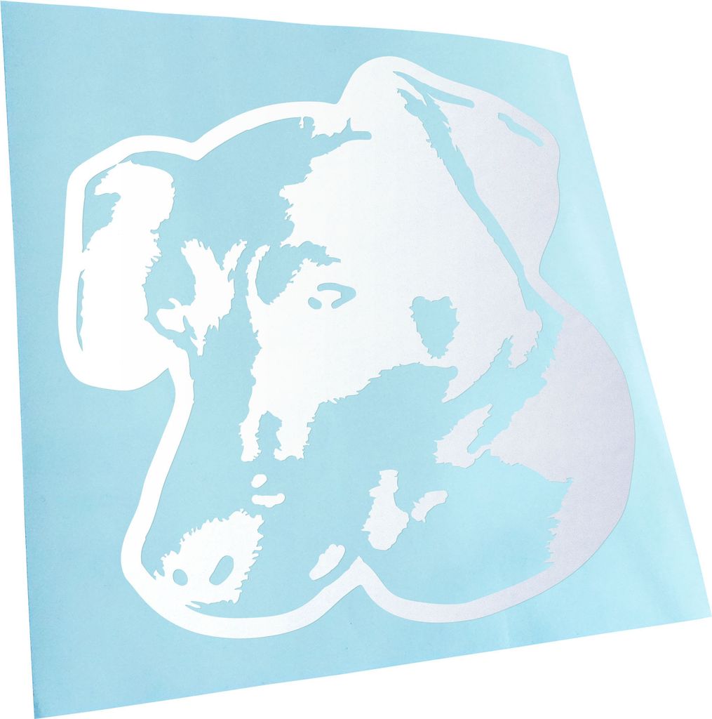 Kiwistar - Autoaufkleber - Rat terrier Hund - Gold - 24x24cm - Aufkleber für Auto, Laptop, Fahrrad, LKW, Motorrad mehrfarbig JDM Decal Racing