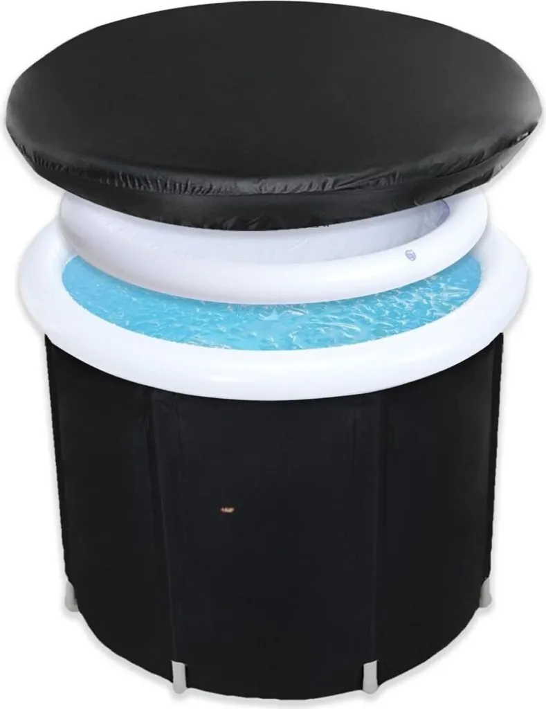 Bain de glace portable contre les courbatures - Bain froid noir pro