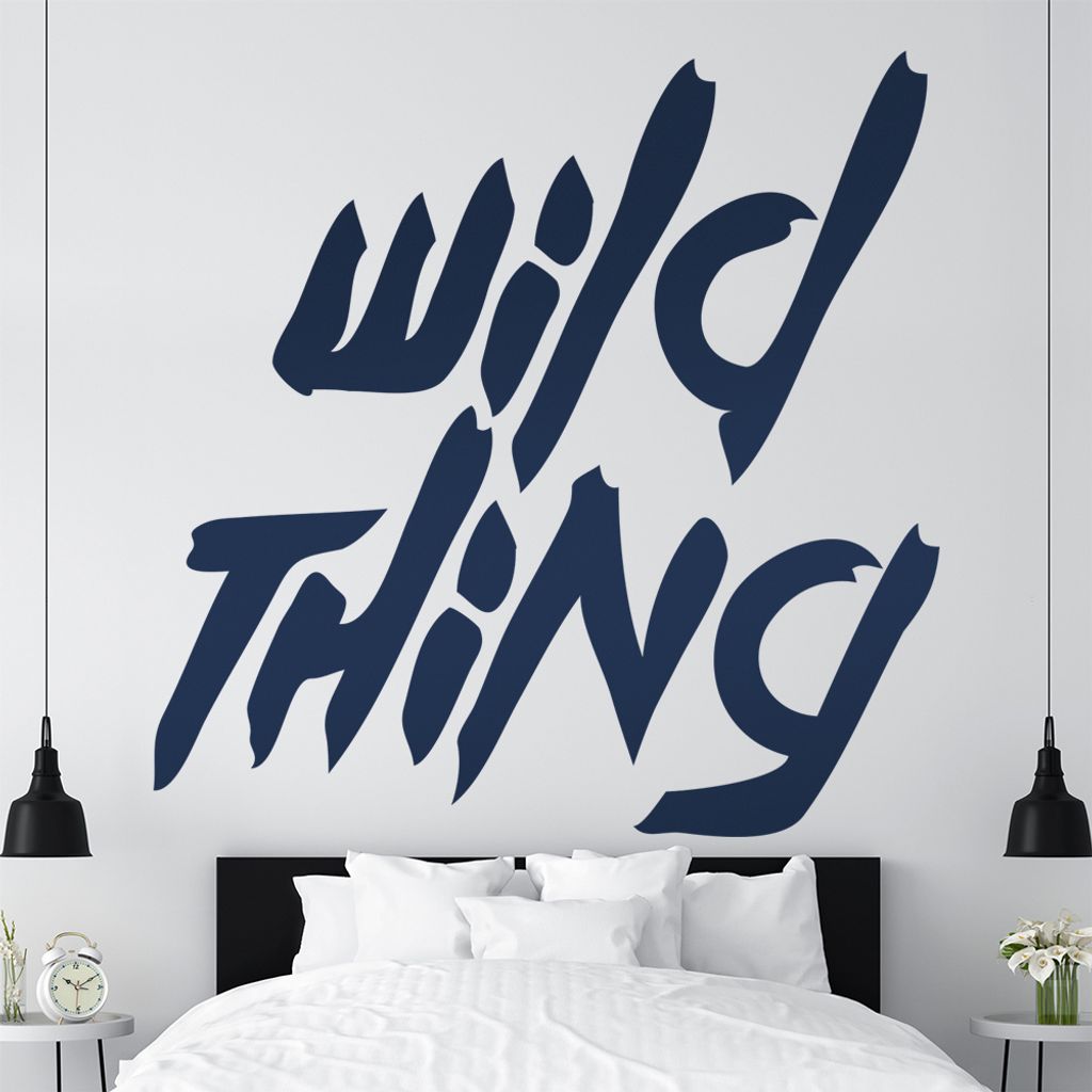 KIWISTAR Wild Thing - Wildniss Umwelt Rebell Wandtattoo in 6 Größen - Wandaufkleber Wall Sticker - Dekoration, Küche, Wohnzimmer, Schlafzimmer, ...