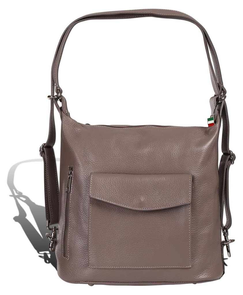 Florence Rucksack Damen Echtleder Tasche/Rucksack grau D2ORF103K2