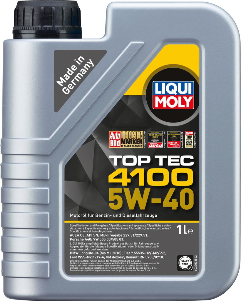 Liqui Moly Top Tec 4100 5W-40 1 l Immagine del prodotto 