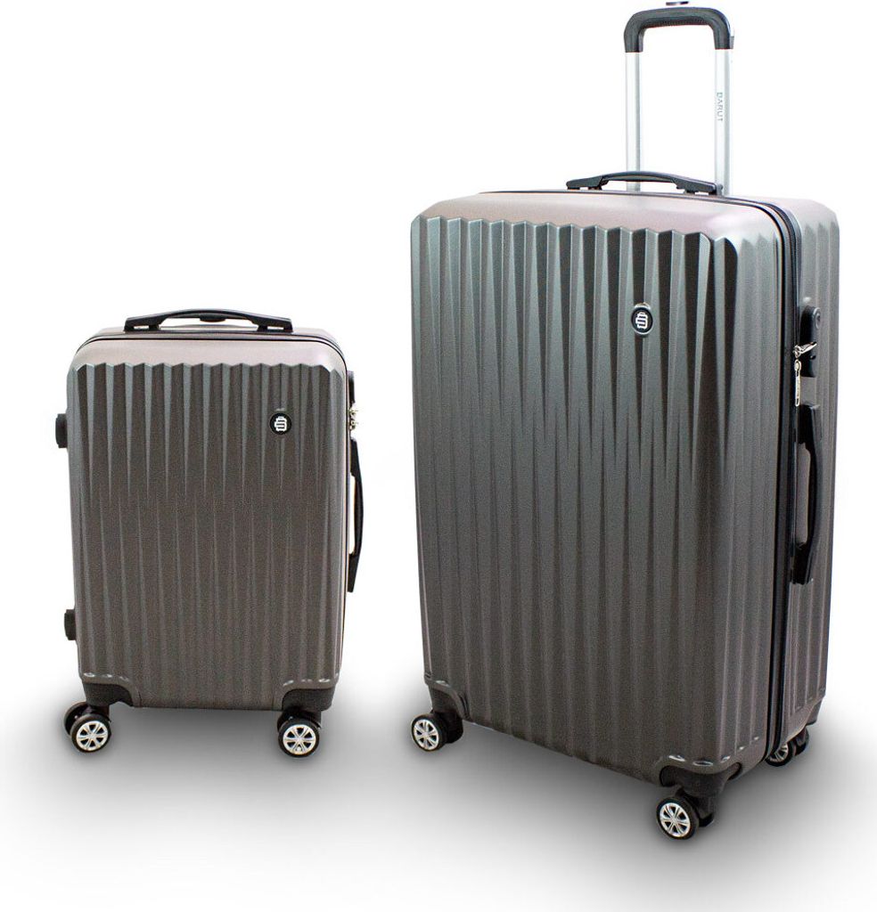 Barut Reisekofferset General 2-teilig M + XL Grau MS-17290
