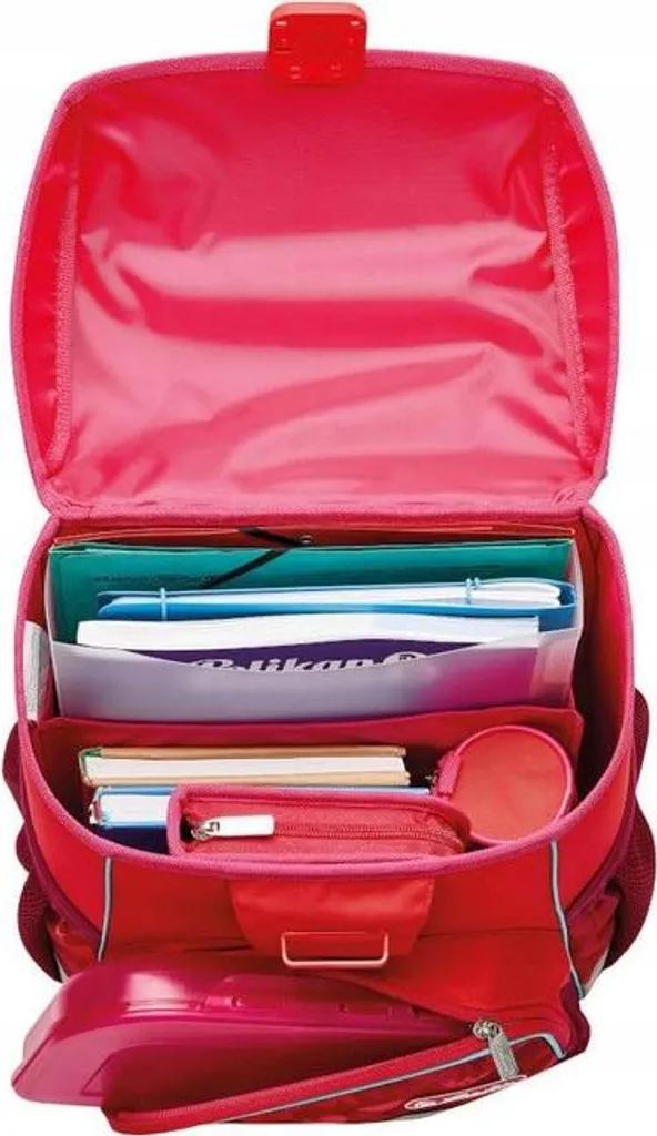 Sac d'école Herlitz Loop ergonomique motif Cœur à Paillettes Rose - 5