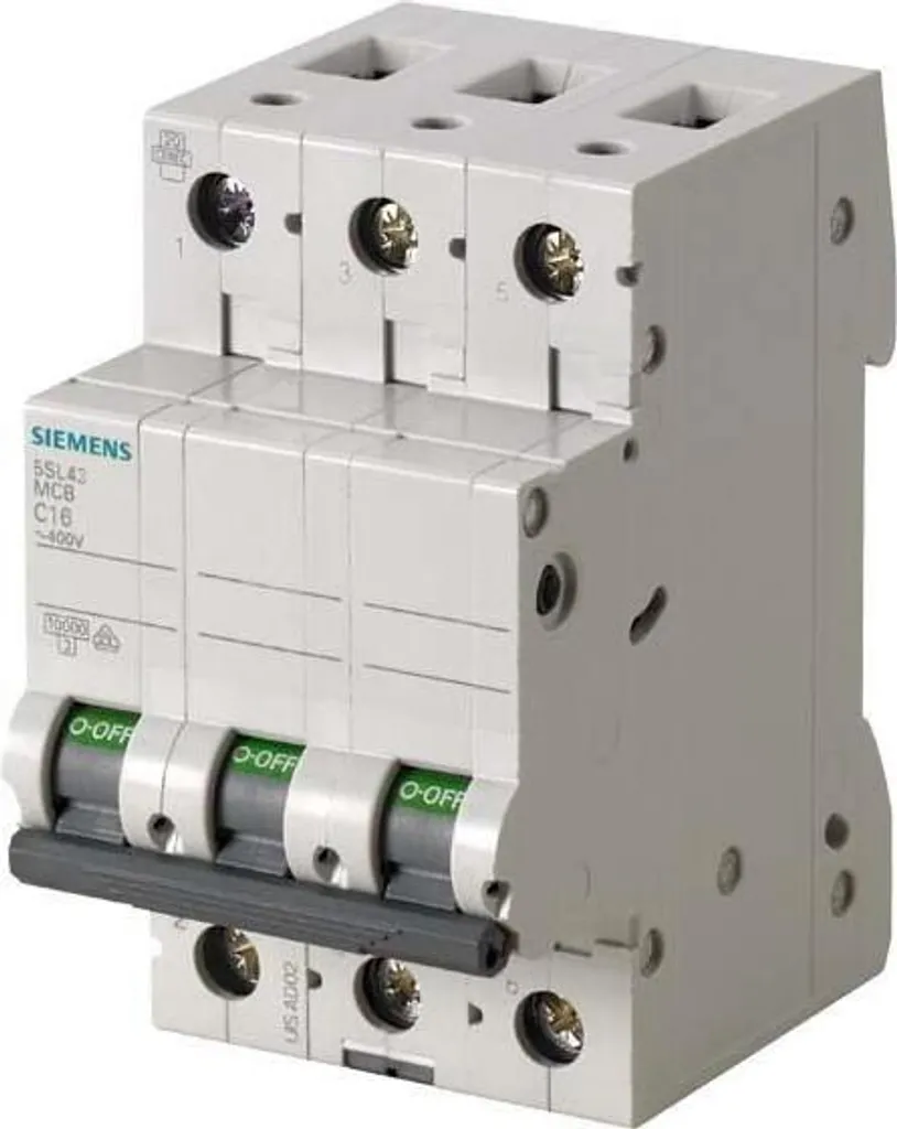 Disjoncteur de protection de ligne 5SL43066 Siemens - Triphasé 6 Ampères
