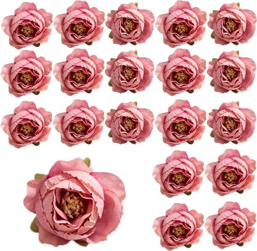 Petites fleurs de soie pour décoration intérieure et DIY créatif 5cm
