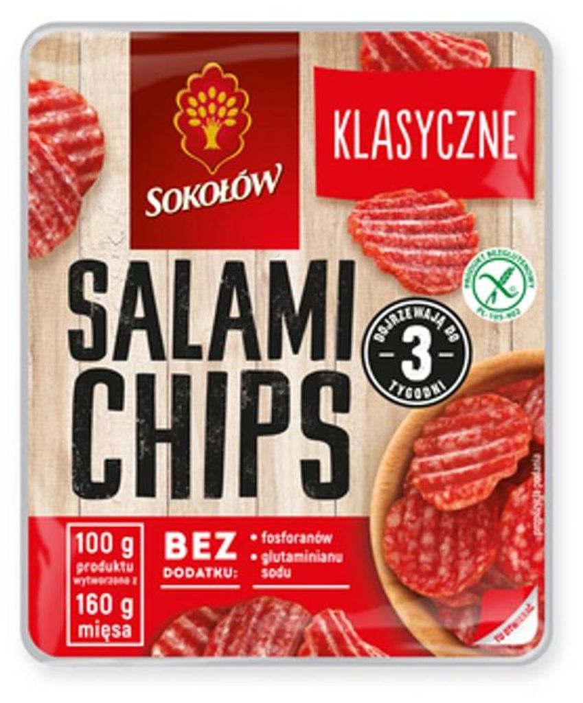 Salami-Chips klassisch 60 g – Salami z Dębicy Produktbild 