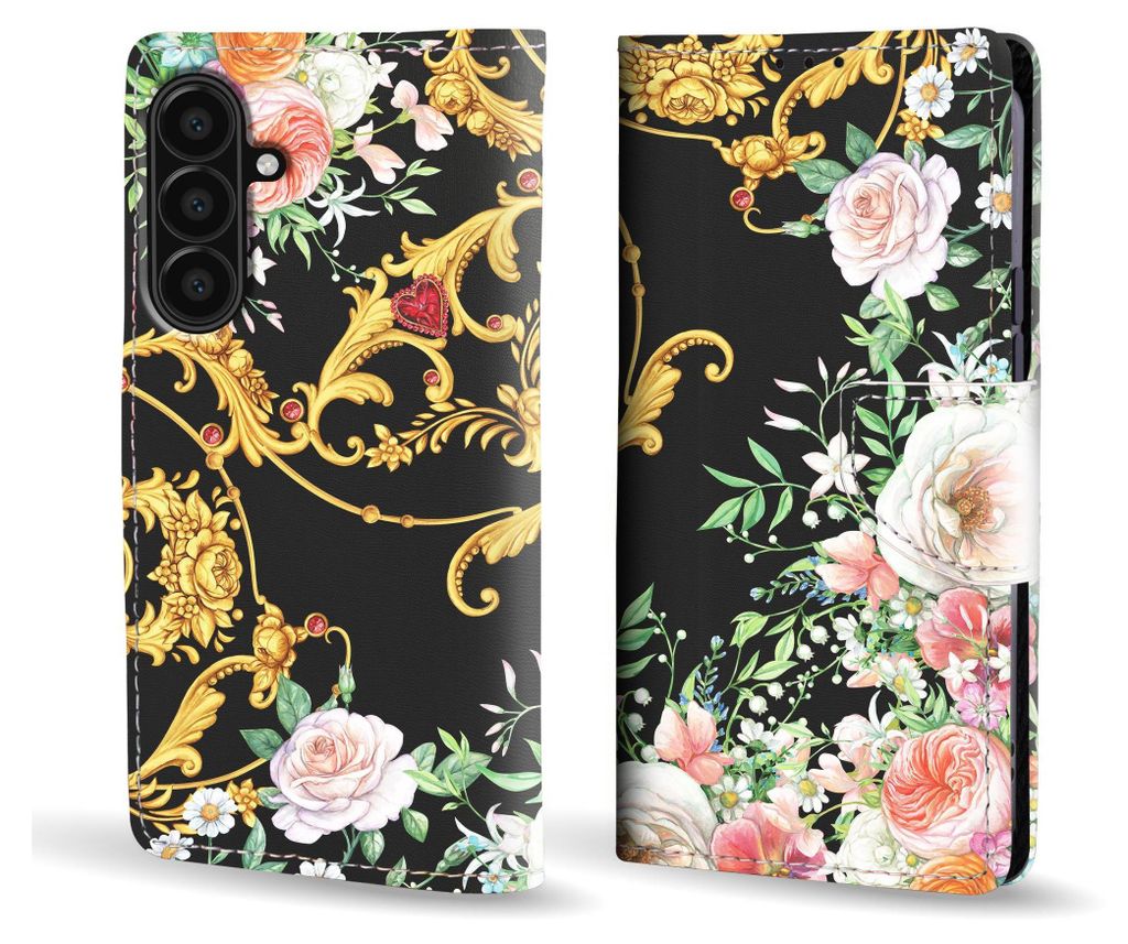 A product image showing a phone case with a floral and ornate design.