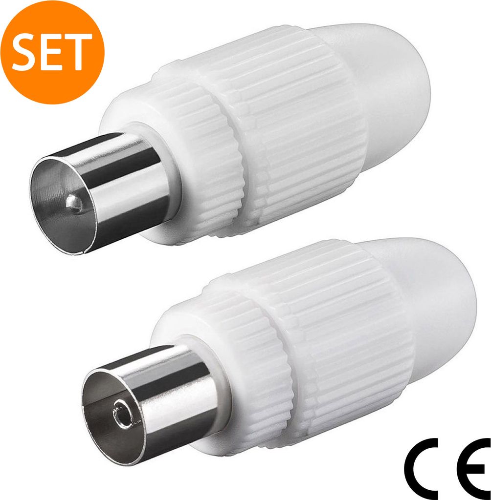 ORSEM SET Antennenadapter Koaxial Stecker & Koax Buchse / Produktbild 