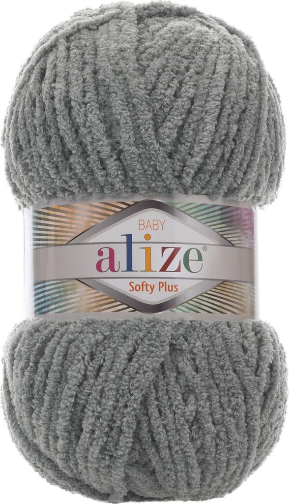100g Kuschelgarn Alize Softy Plus Baby Oeko-Tex 100 Strickgarn Kuschelwolle Babywolle dunkelgraun