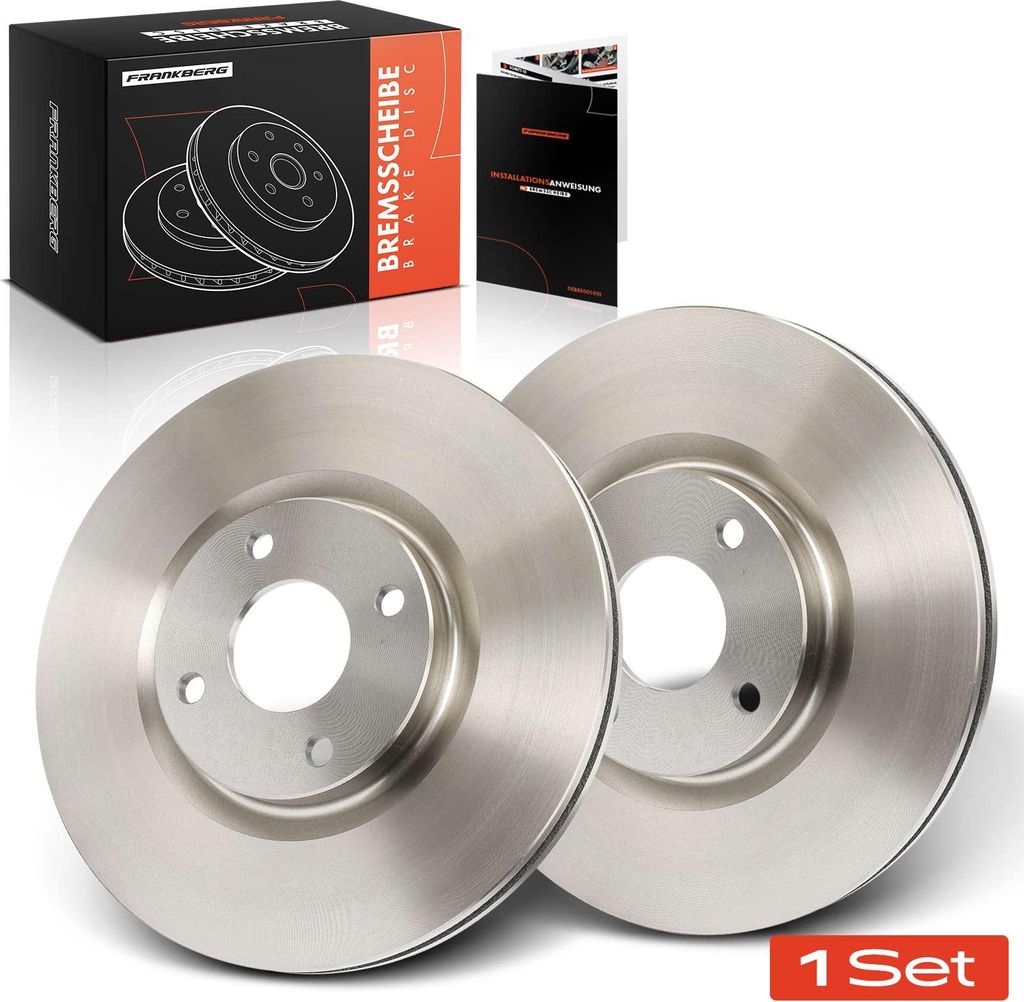 Frankberg 2x Bremsscheiben Vorderachse für Ford Ecosport 1.0L 1.5L Bj ab 2015