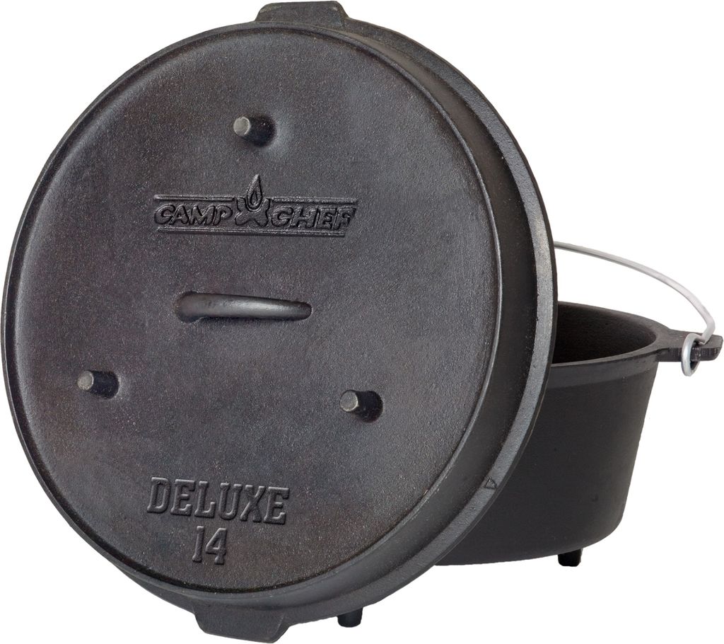 Camp Chef Deluxe Dutch Oven Set Schmortopf aus Gusseisen Grill BBQ Outdoor : 'CC-DO14'