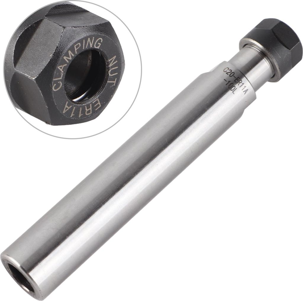 Spannzangenfutterhalter aus Chrom-Molybdän-Legierungsstahl mit gerader Verlängerungsstange ER11A-100L(C20 )