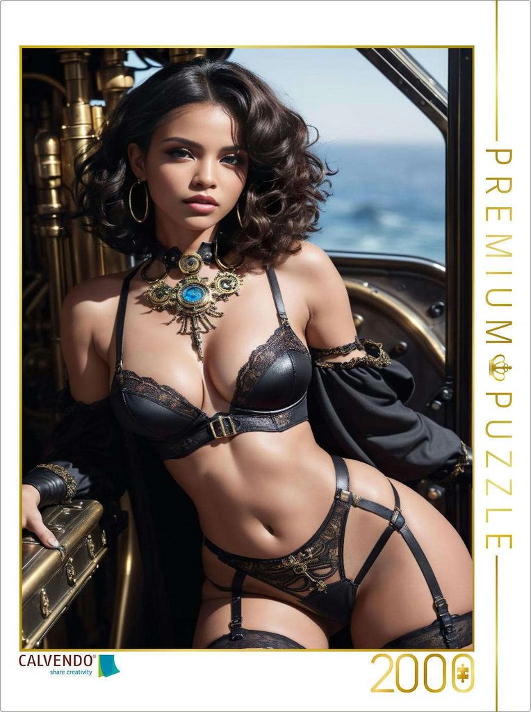 CALVENDO Puzzle Sexy Steampunk Girl Elara Moonshadow | 2000 Teile Lege-Größe 90x67cm Foto-Puzzle für glückliche Stunden