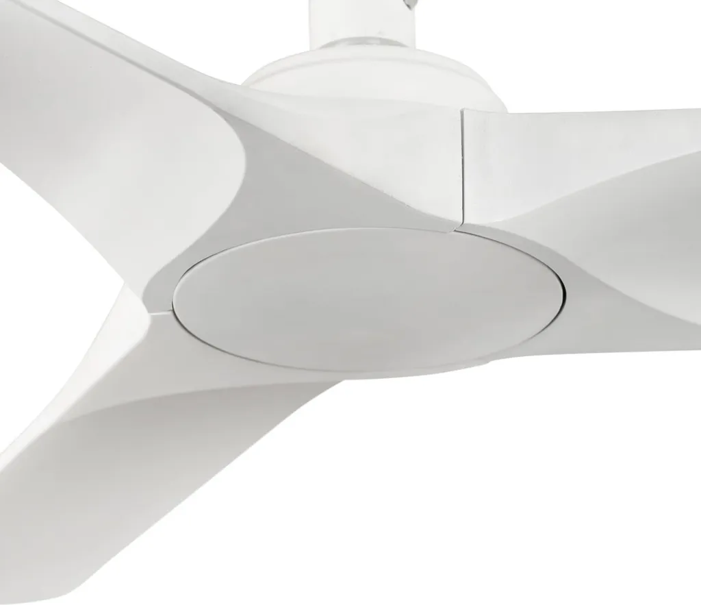 Ventilateur de plafond Hey 90 cm blanc basse consommation avec télécommande - 2