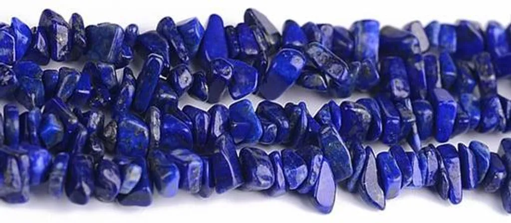 Collier lapis-lazuli bleu naturel 3-8 mm pour tenue chic et soirée