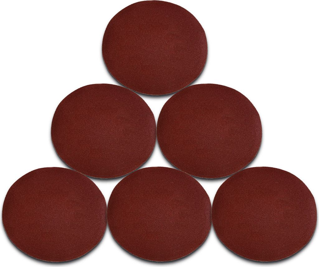 50 Stück Klett 125 mm Schleifscheiben Schleifpapier ohne Loch Körnung 80