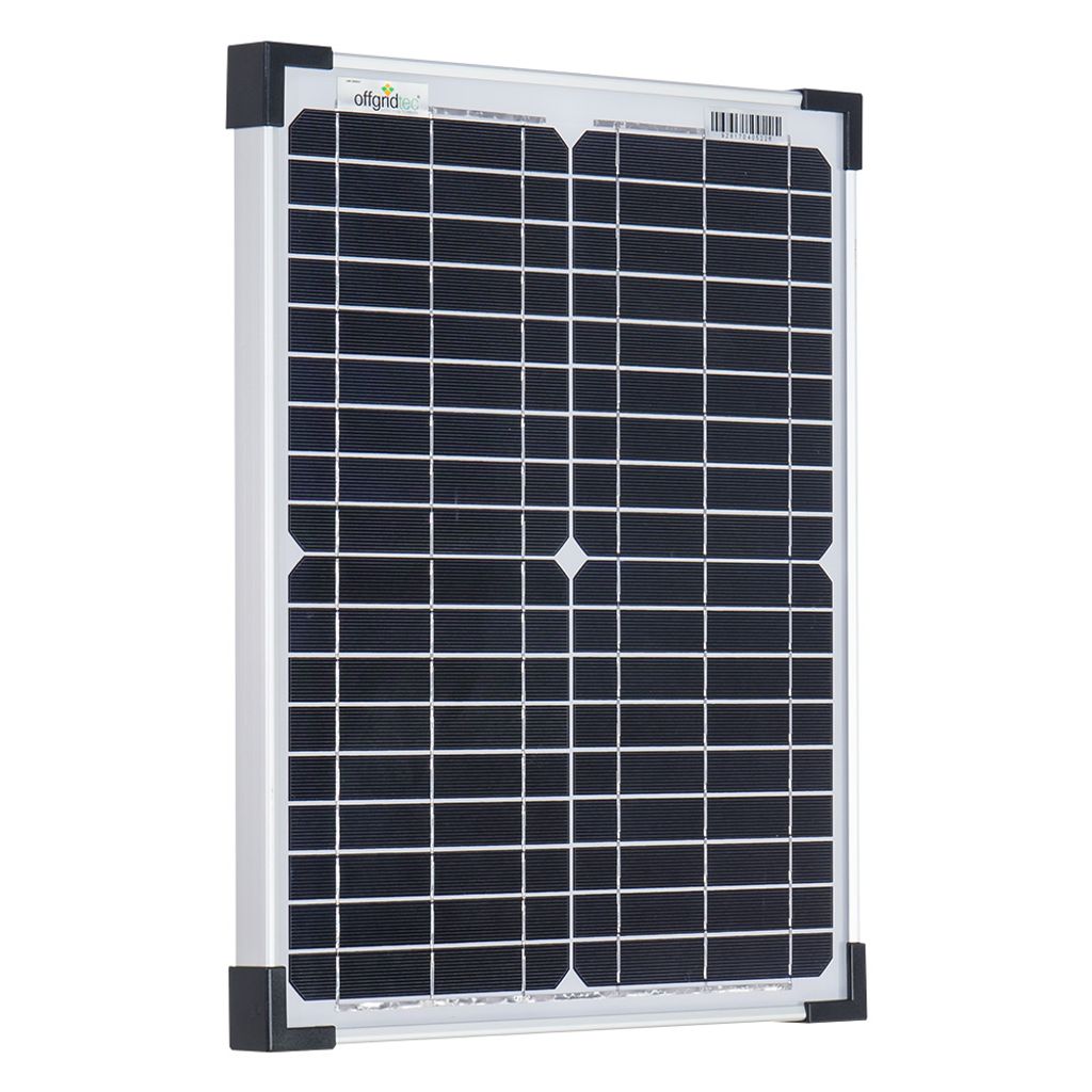 Offgridtec® 20W Mono Solarpanel 12V Immagine del prodotto 