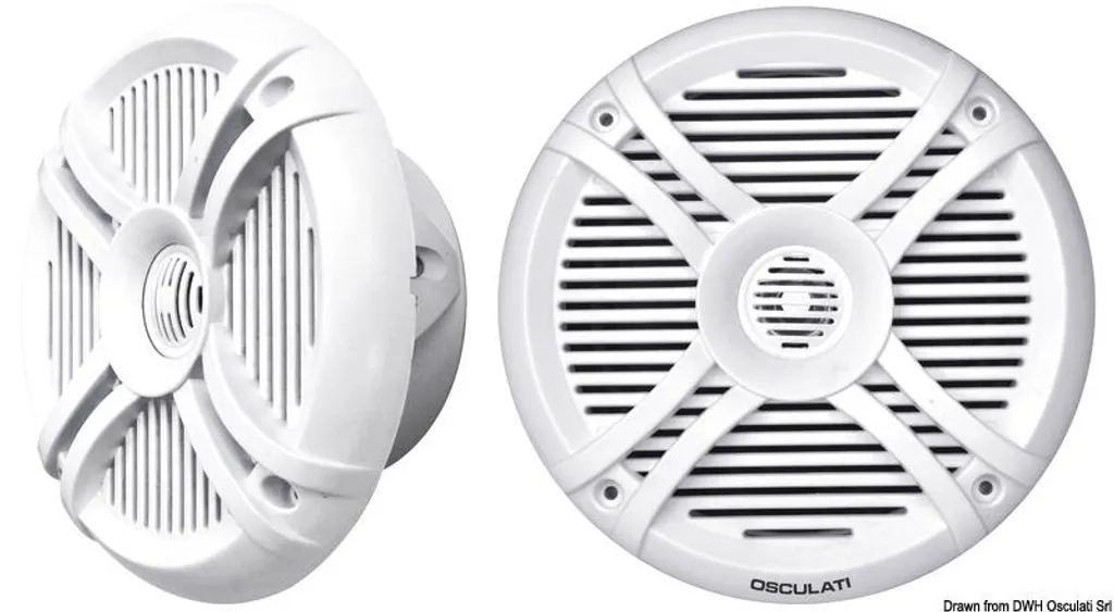 Enceinte 2 voies 6,5 pouces LED programmable blanche : fini le son plat