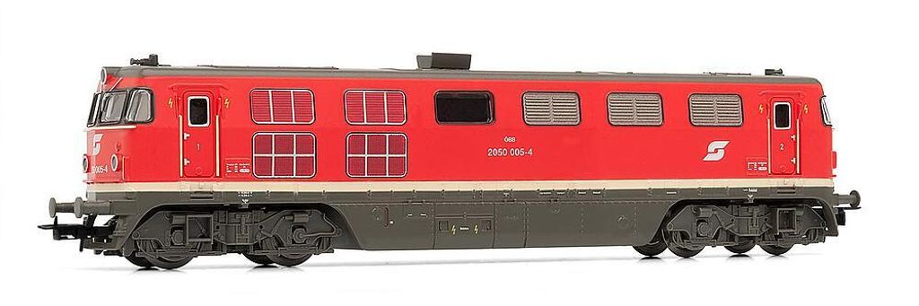 Rivarossi Diesellok Rh 2050, verkehrsrot, Epoche IV-V, ÖBB DCC-Sound HR2818S